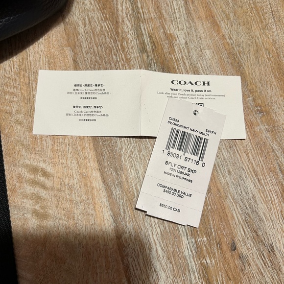 COACH NEW Court Backpack With Lovely Butterfly Print please make offers 🦋💙 - Picture 7 of 7